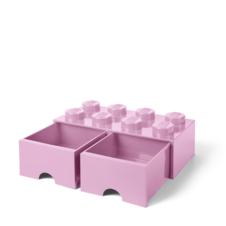 LEGO úložný box 8 s šuplíky - světle růžová - 40061738_2.png