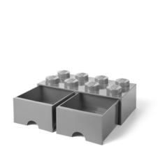 LEGO úložný box 8 s šuplíky - šedá - 40061740_3.png