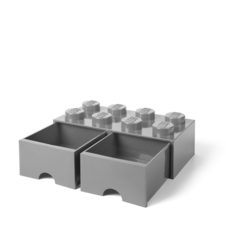 LEGO Brick Drawer 8 - Medium Stone Grey