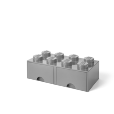 LEGO úložný box 8 s šuplíky - šedá - 40061740_4.png