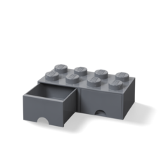 LEGO úložný box 8 s šuplíky - tmavě šedá - 40061754_2.png