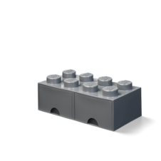LEGO úložný box 8 s šuplíky - tmavě šedá - 40061754_4.png