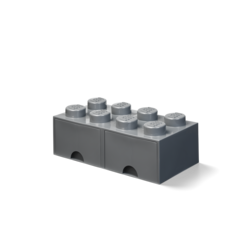 LEGO Brick Drawer 8 - Dark Grey