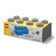 LEGO úložný box 8 s šuplíky - tmavě šedá - 40061754_6.png
