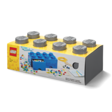 LEGO Brick Drawer 8 - Dark Grey