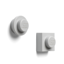 LEGO Magnet Set, 2 Pcs - Grey