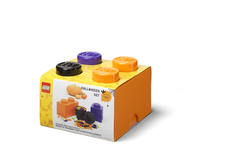 LEGO Storage Brick Multi-Pack (3 pcs) - Purple, Orange, Black