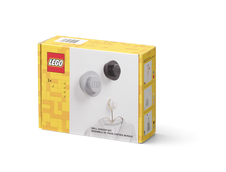LEGO  vešiak na stenu, 3 ks - biela, čierna, šedá