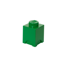 LEGO úložný box 1 - tmavě zelená