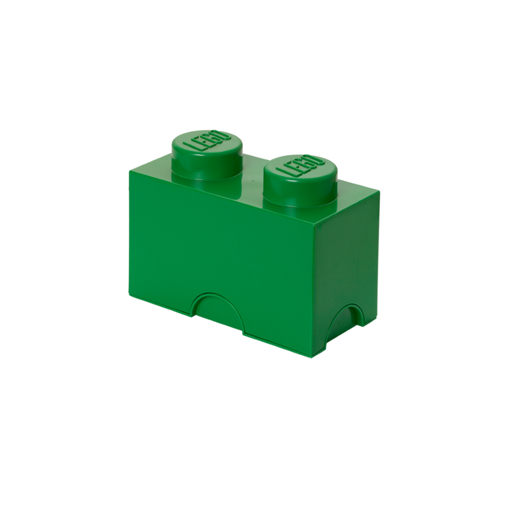 LEGO úložný box 2 - tmavo zelená
