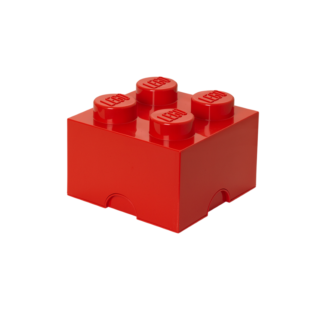 LEGO úložný box 4 - červená