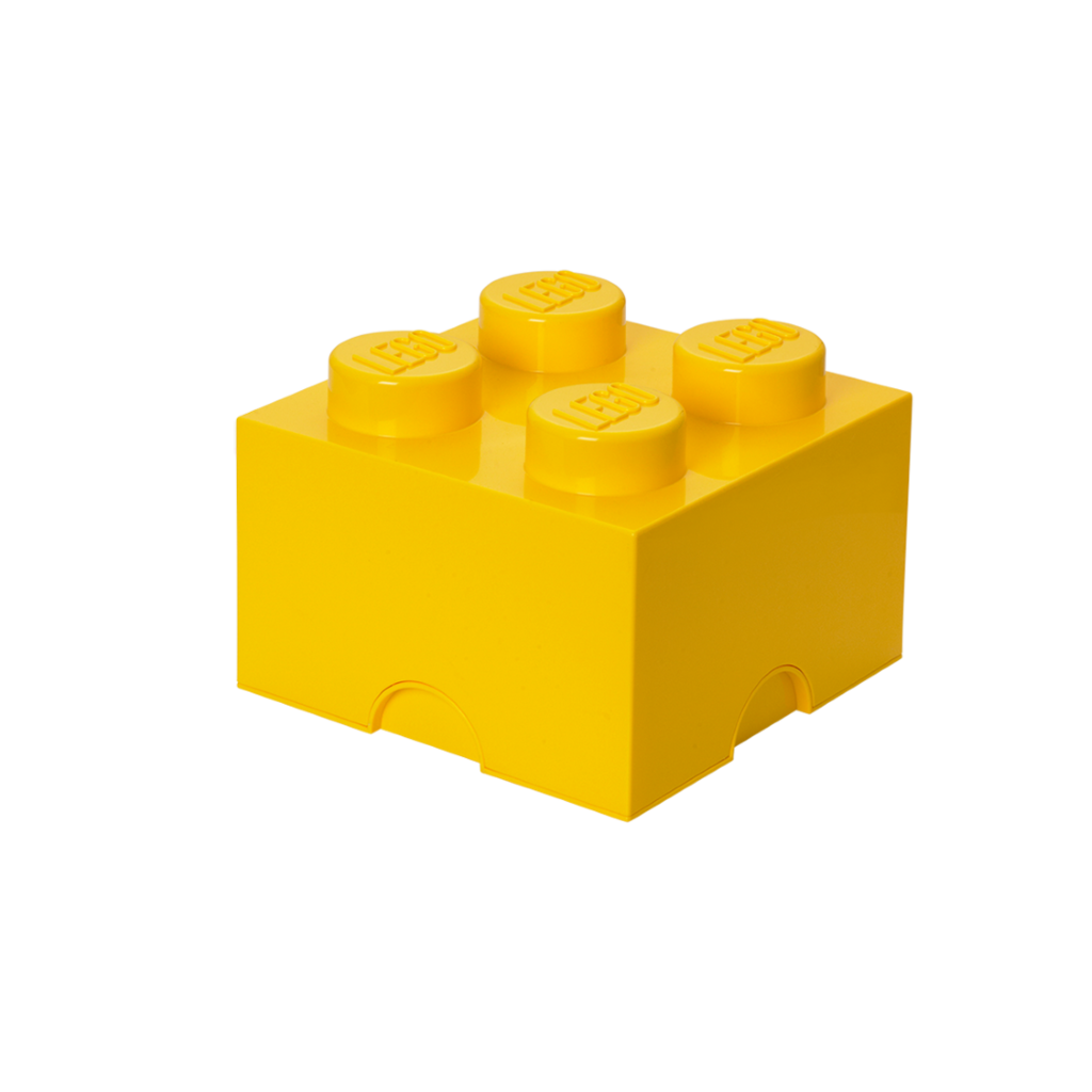 LEGO úložný box 4 - žlutá