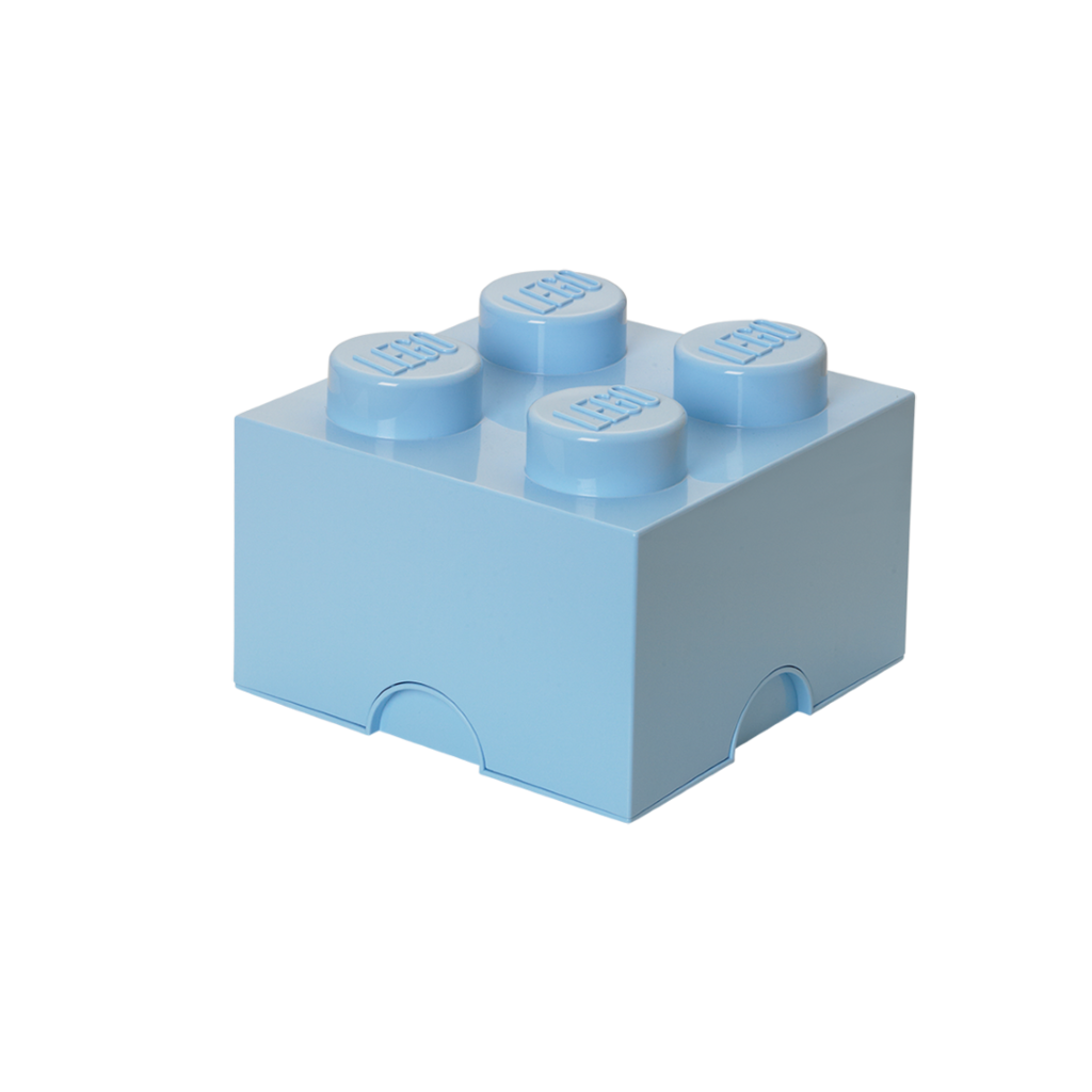 LEGO úložný box 4 - světle modrá