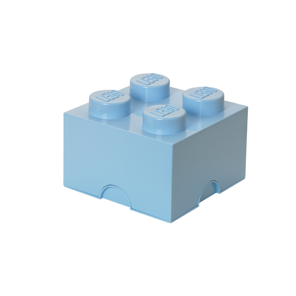 LEGO úložný box 4 - svetlo modrá