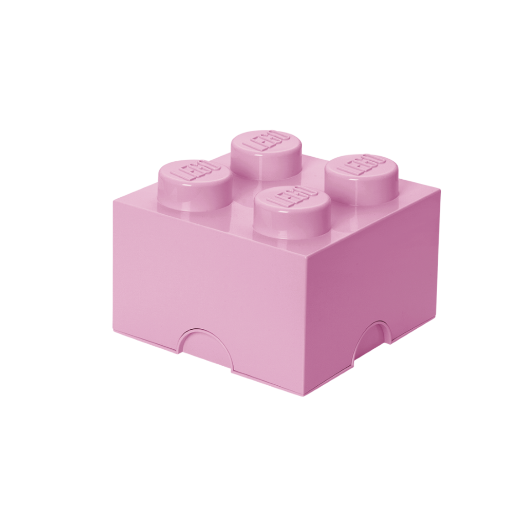 LEGO úložný box 4 - světle růžová