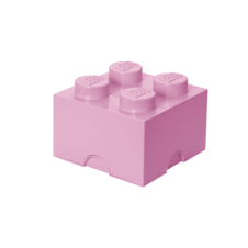 LEGO úložný box 4 - světle růžová