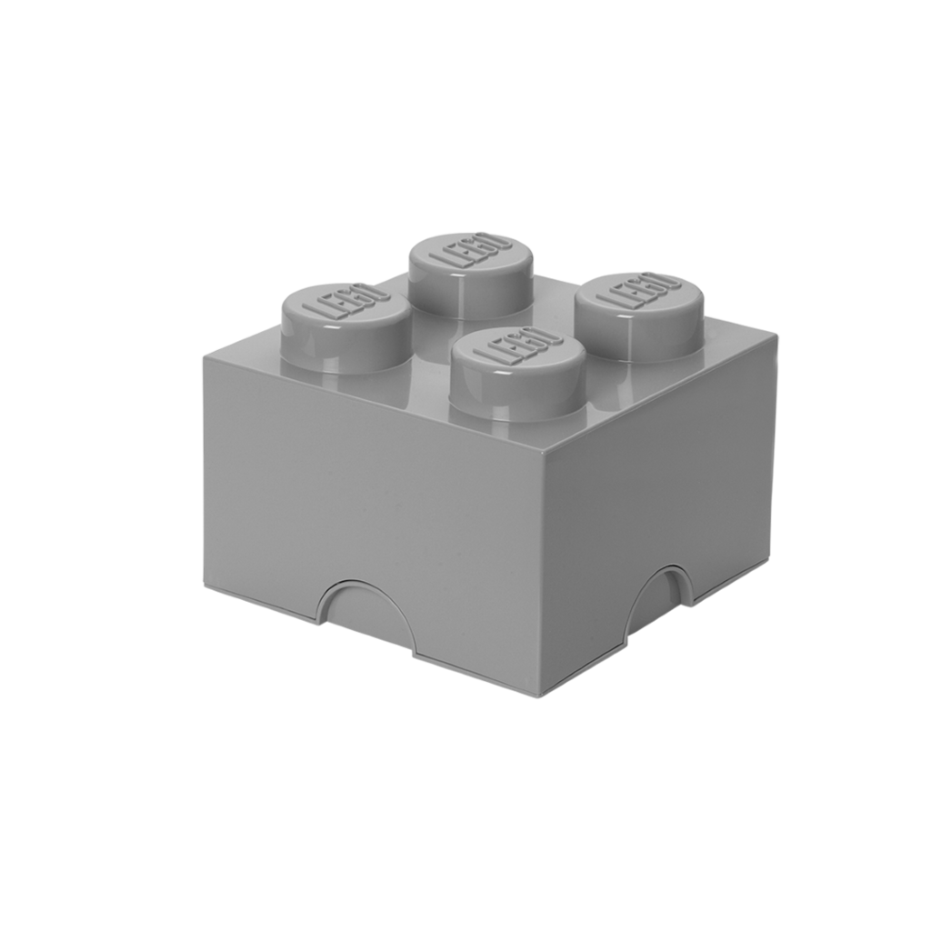 LEGO Storage Brick 4 - Medium Stone Grey