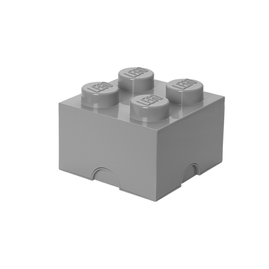 LEGO úložný box 4 - šedá