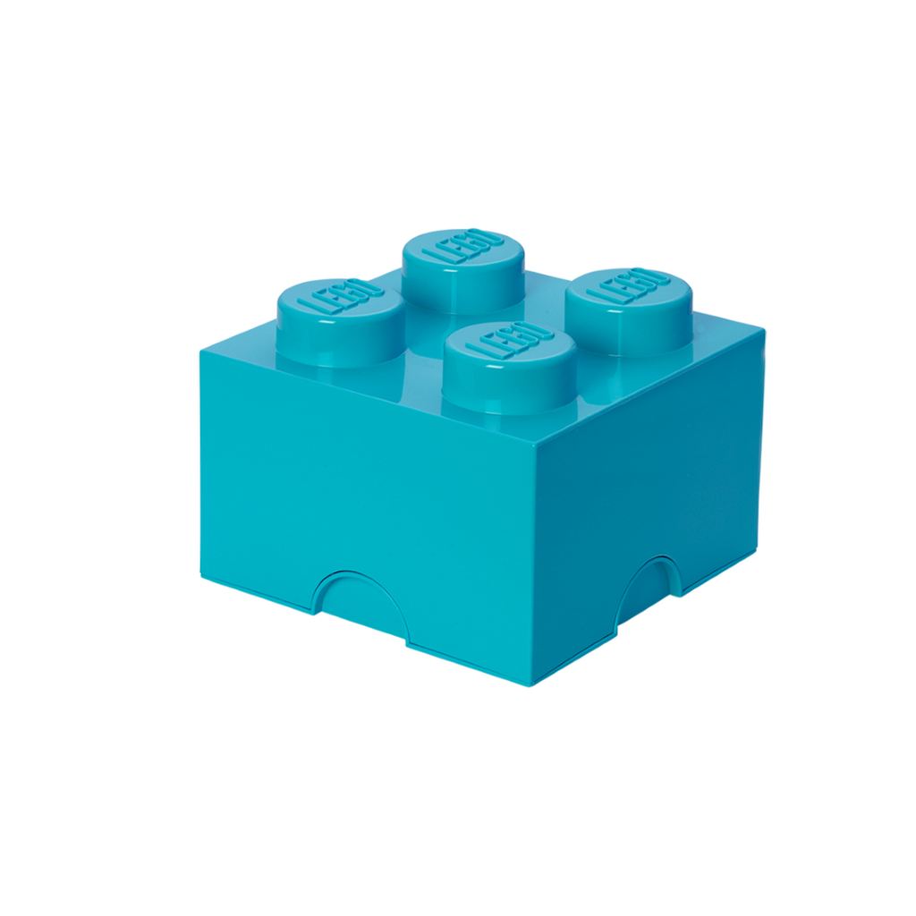 LEGO Storage Brick 4 - Medium Azur
