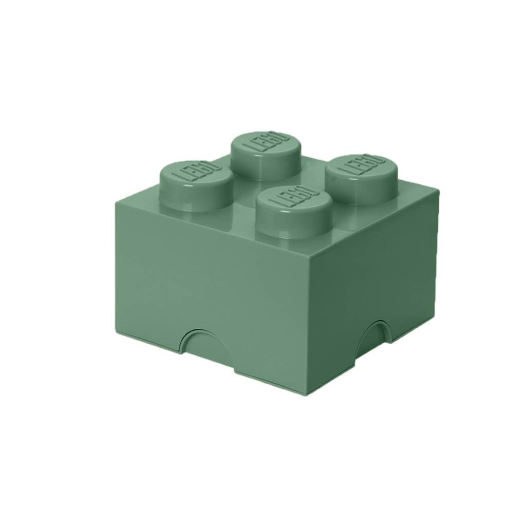 LEGO Storage Brick 4 - Snad Green