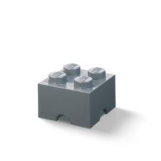 LEGO úložný box 4 - tmavě šedá