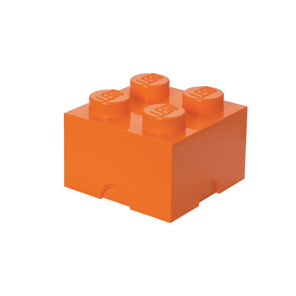 LEGO úložný box 4 - oranžová