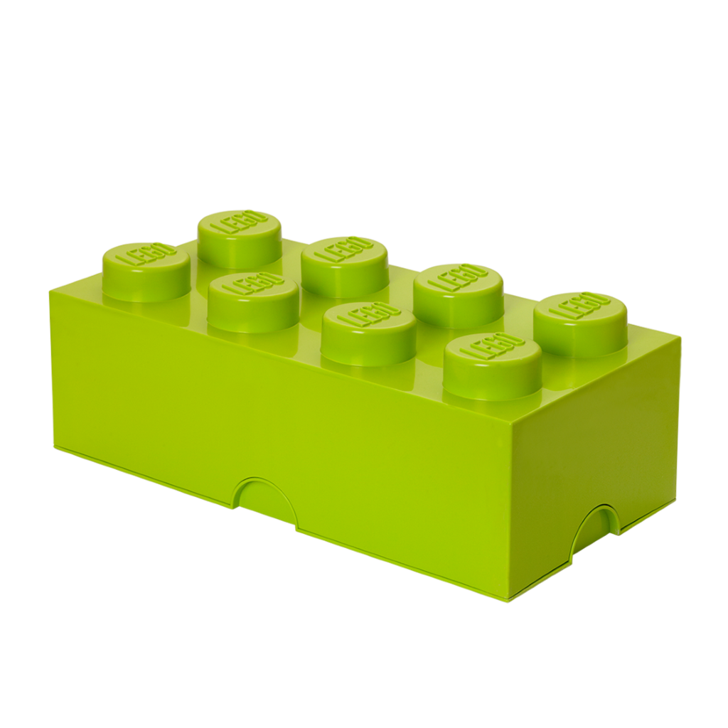 LEGO Storage Brick 8 - Bright Yellow Green
