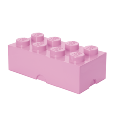 LEGO úložný box 8 - světle růžová