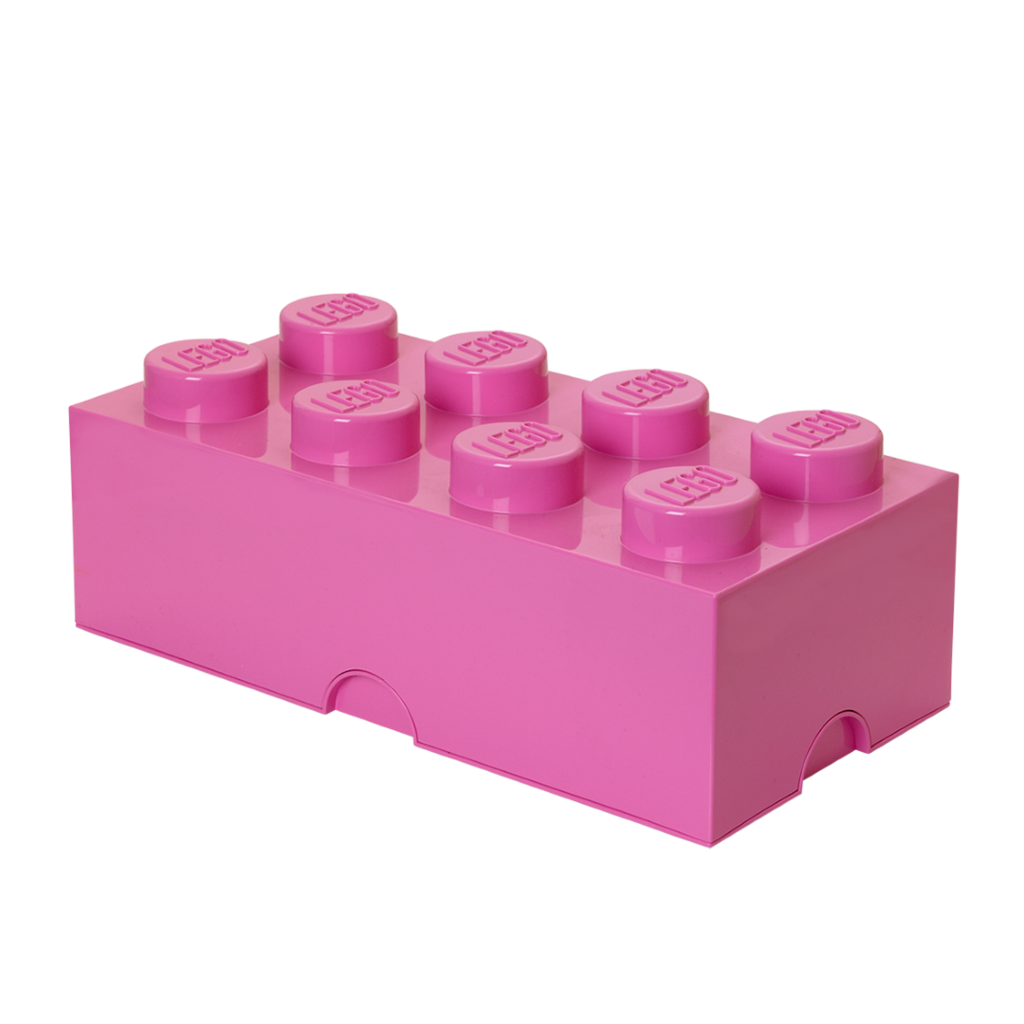 LEGO úložný box 8 - ružová