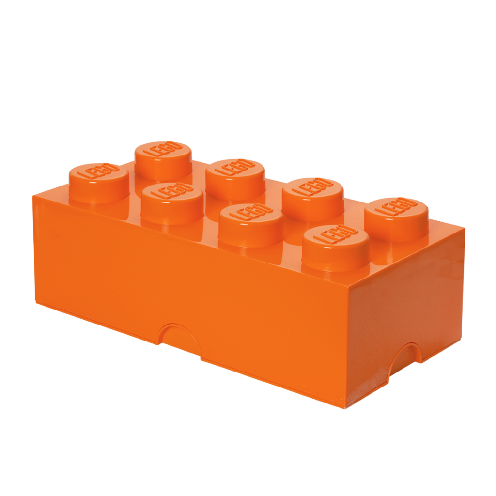 LEGO Storage Brick 8 - Bright Orange