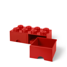LEGO úložný box 8 s šuplíky - červená - 40061730_1.png