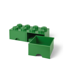 LEGO úložný box 8 s šuplíky - tmavě zelená - 40061734_1.png