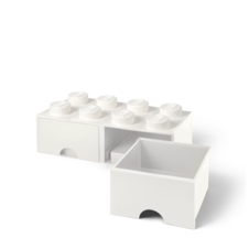 LEGO úložný box 8 s šuplíky - bílá - 40061735_1.png