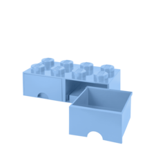 LEGO úložný box 8 s šuplíky - světle modrá - 40061736_1.png