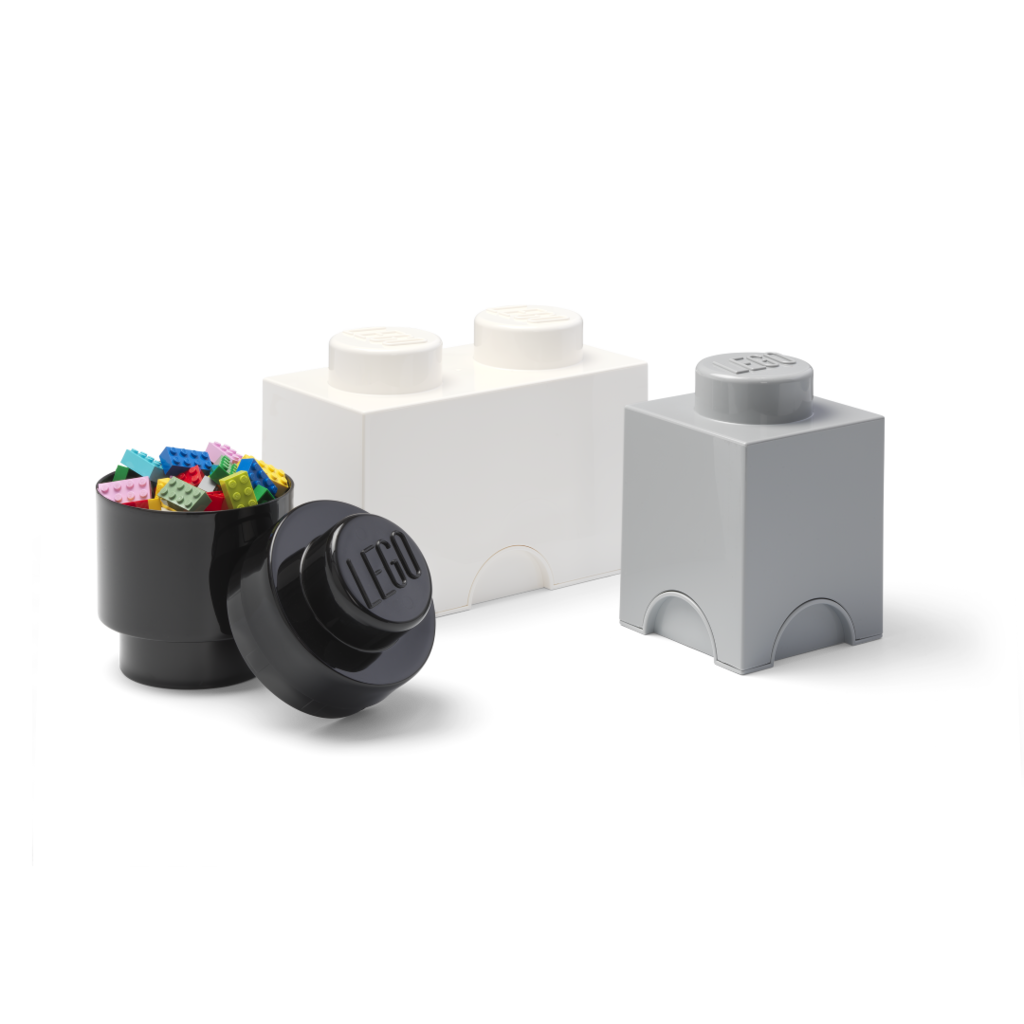 White lego storage brick clearance