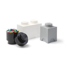 LEGO úložné boxy Multi-Pack 3 ks - černá, bílá, šedá