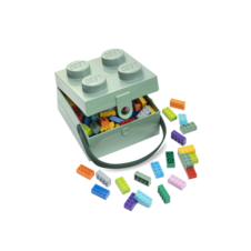LEGO Box With Handle - Sand Green