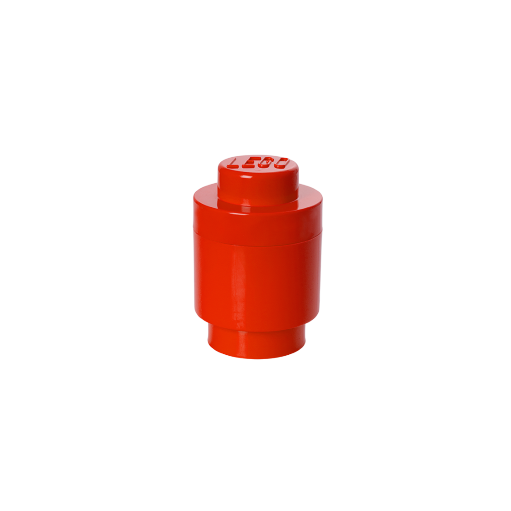 LEGO Storage Brick 1 Round - Red
