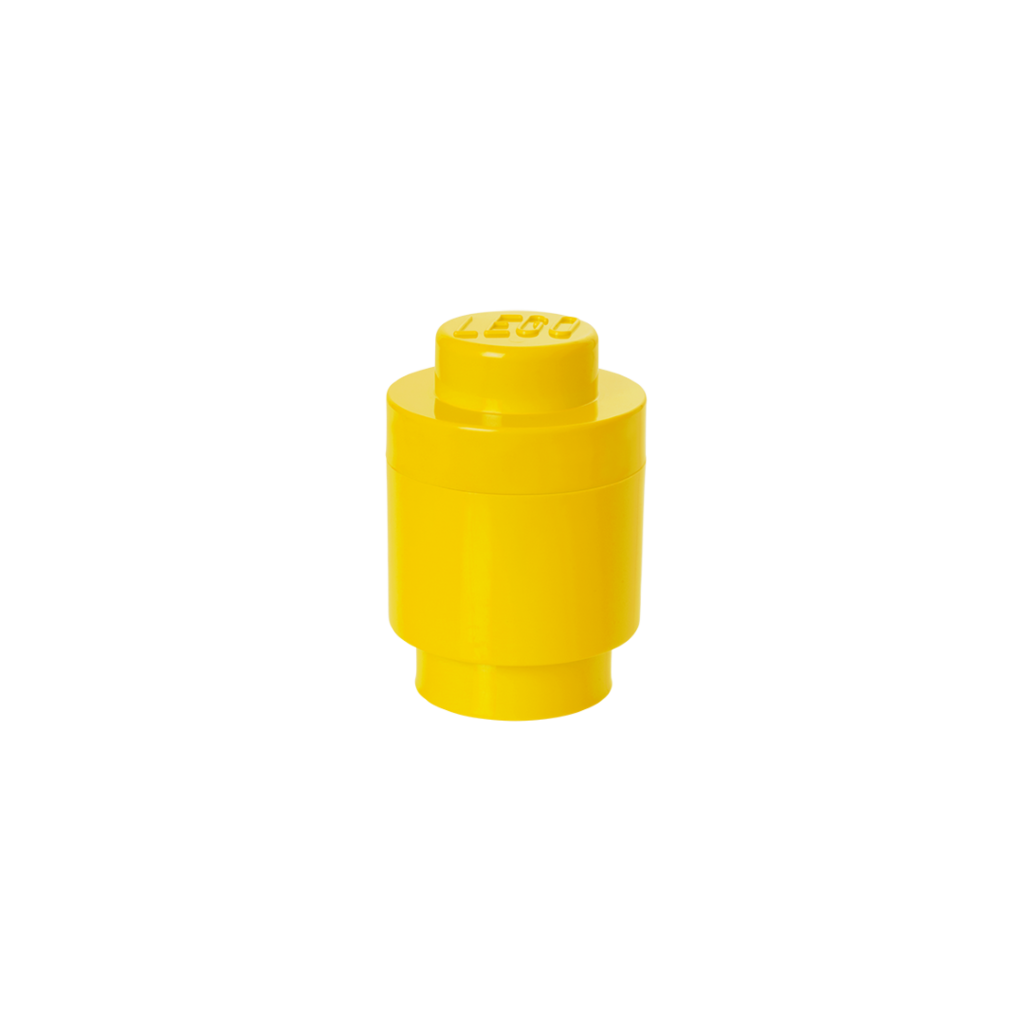 LEGO Storage Brick 1 Round - Yellow