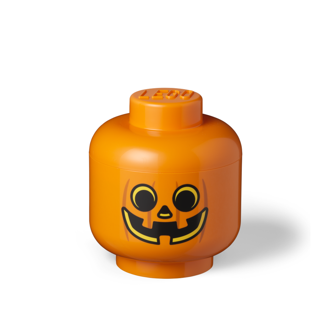 LEGO Storage Head (large) - Pumpkin