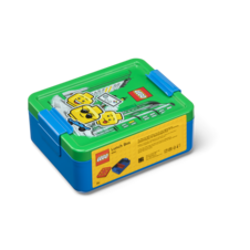 LEGO ICONIC Boy box na desiatu - modrá/zelená