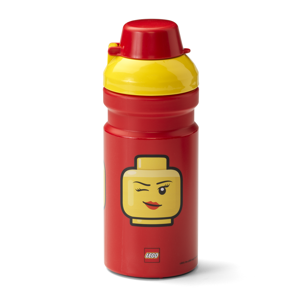 LEGO Drinking Bottle Red (Iconic Girl)