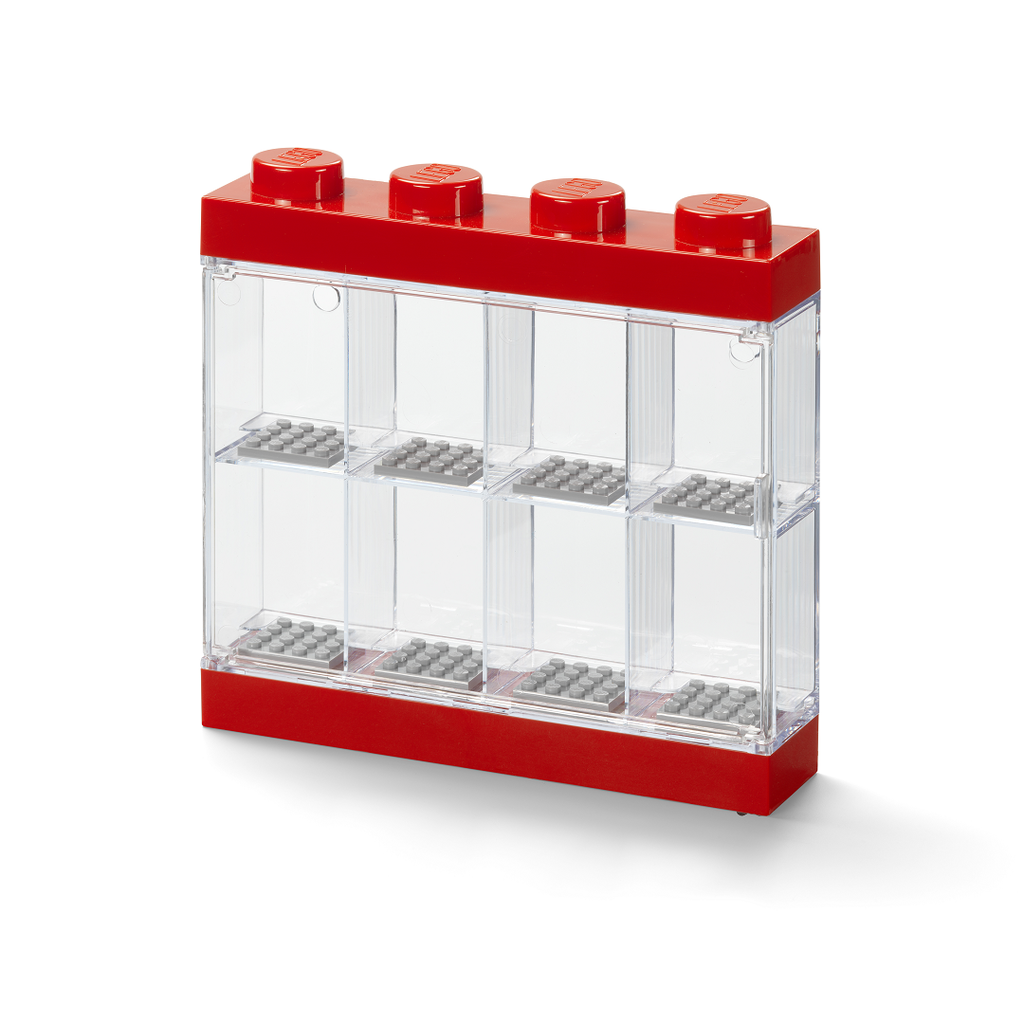 LEGO Minifigure Display Case 8 Figures - Red