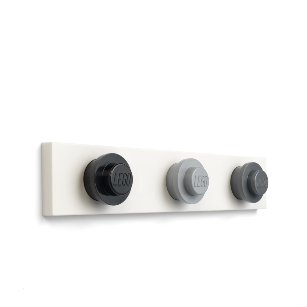 LEGO Wall Hanger Rack - Black, Grey, Dark grey