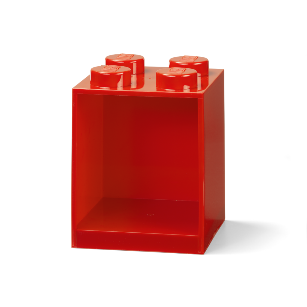LEGO Brick 4 závěsná police - červená