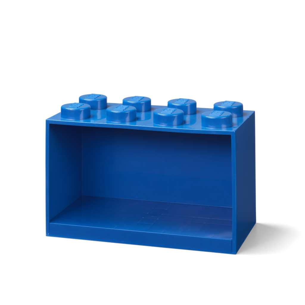 LEGO Brick Shelf 8 Knobs - Blue