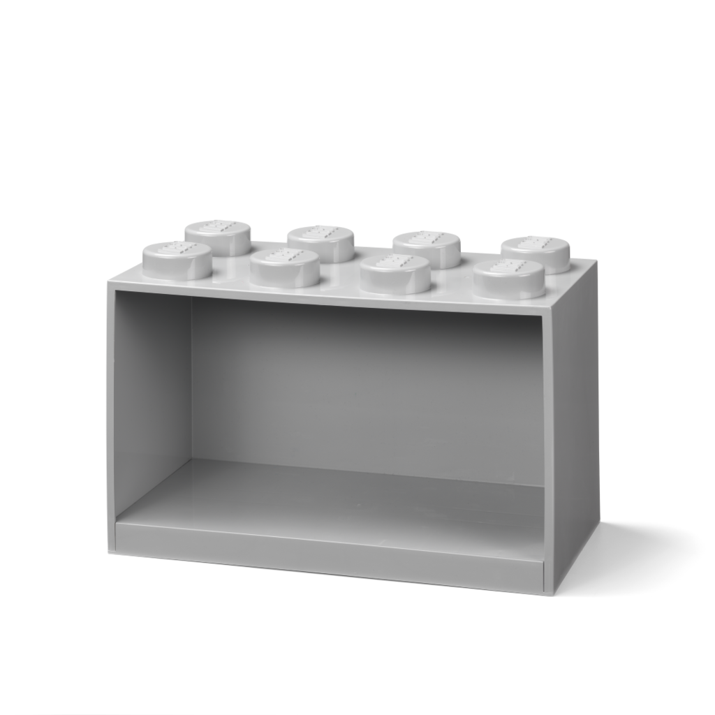 LEGO Brick 8 závěsná police - šedá