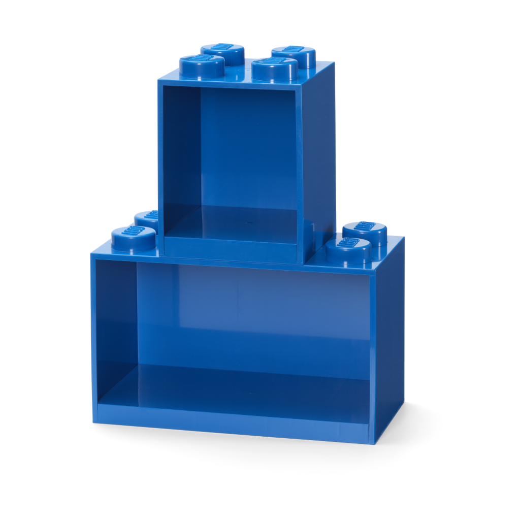 LEGO Brick Shelf, 2 pcs set - Blue