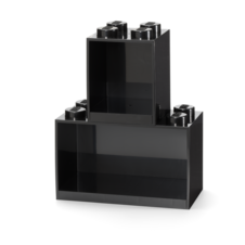 LEGO Brick závěsné police, set 2 ks - černá