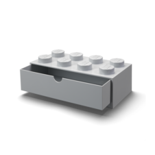 LEGO stolní box 8 se zásuvkou - šedá - 40211740_2.png
